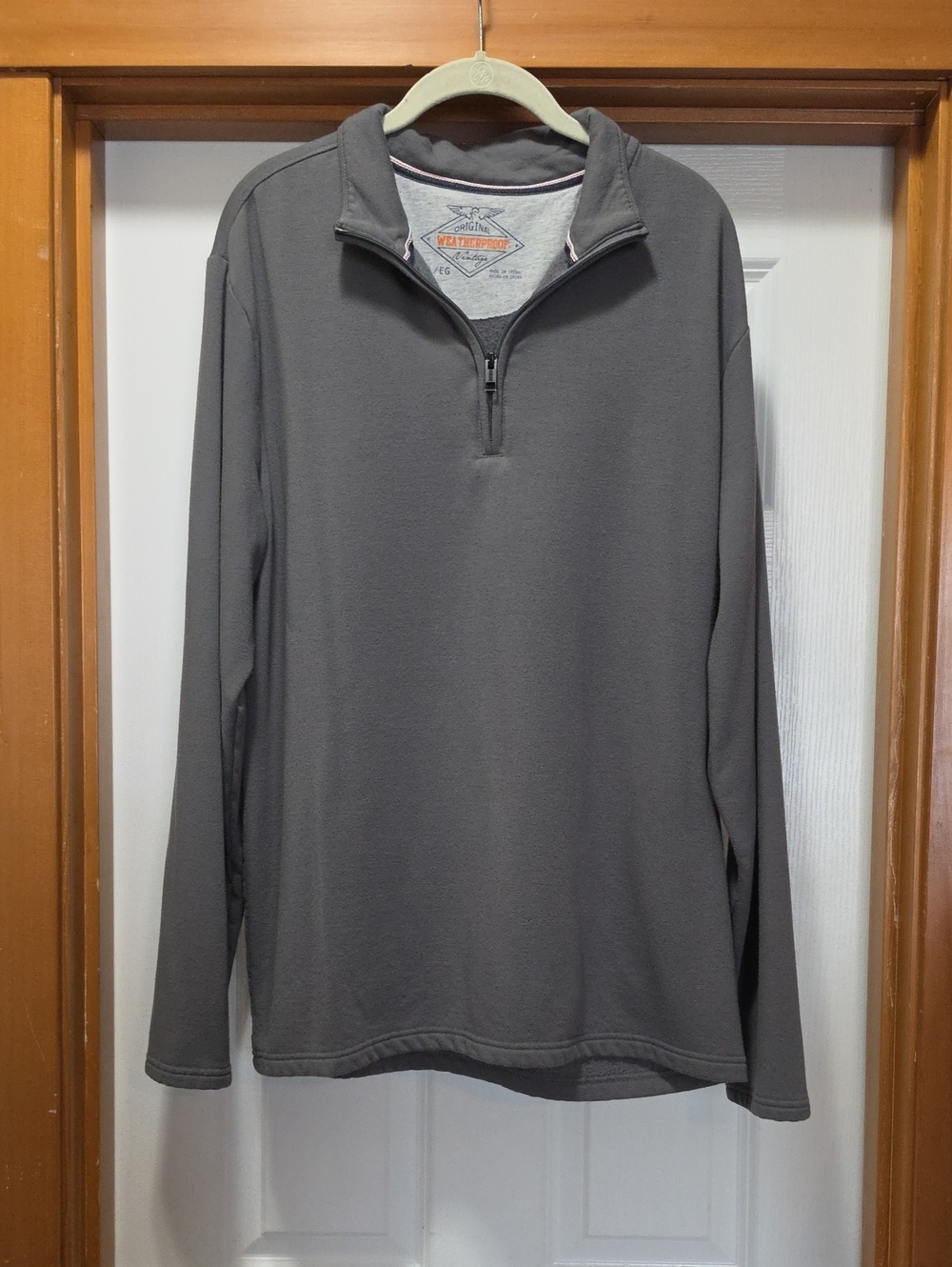 Weatherproof Men's Dark Gray Quarter-Zip Pullover